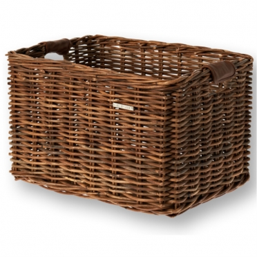 Basil Dorset rieten fietsmand bruin L